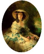 Franz Xaver Winterhalter Eugenie of Montijo, Empress of France oil painting